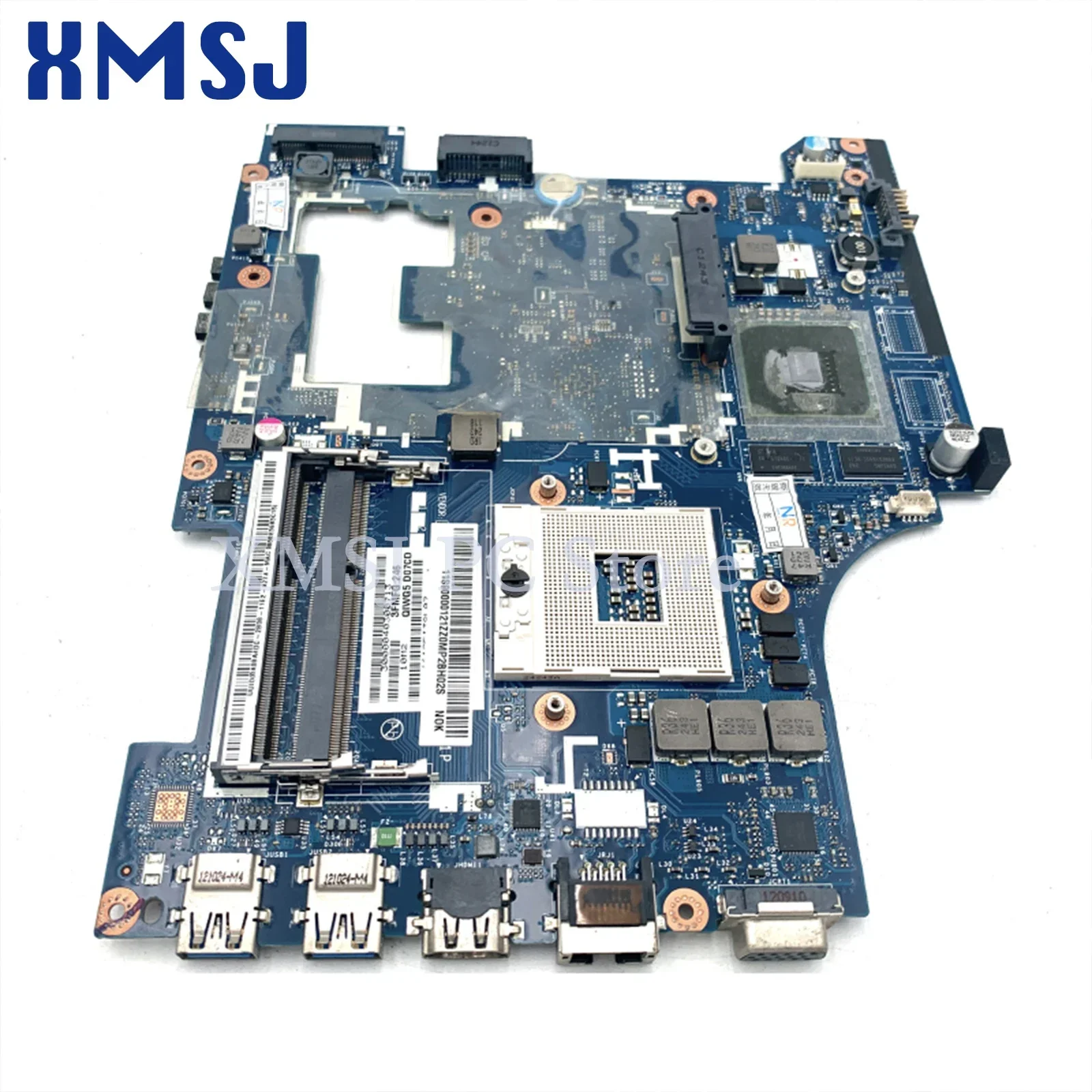 XMSJ For Lenovo G480 Laptop Motherboard 11S900001 QIWG5_G6_G9 LA-7981P HM77 DDR3 GT610M Video Card 1GB Main Board Full Test