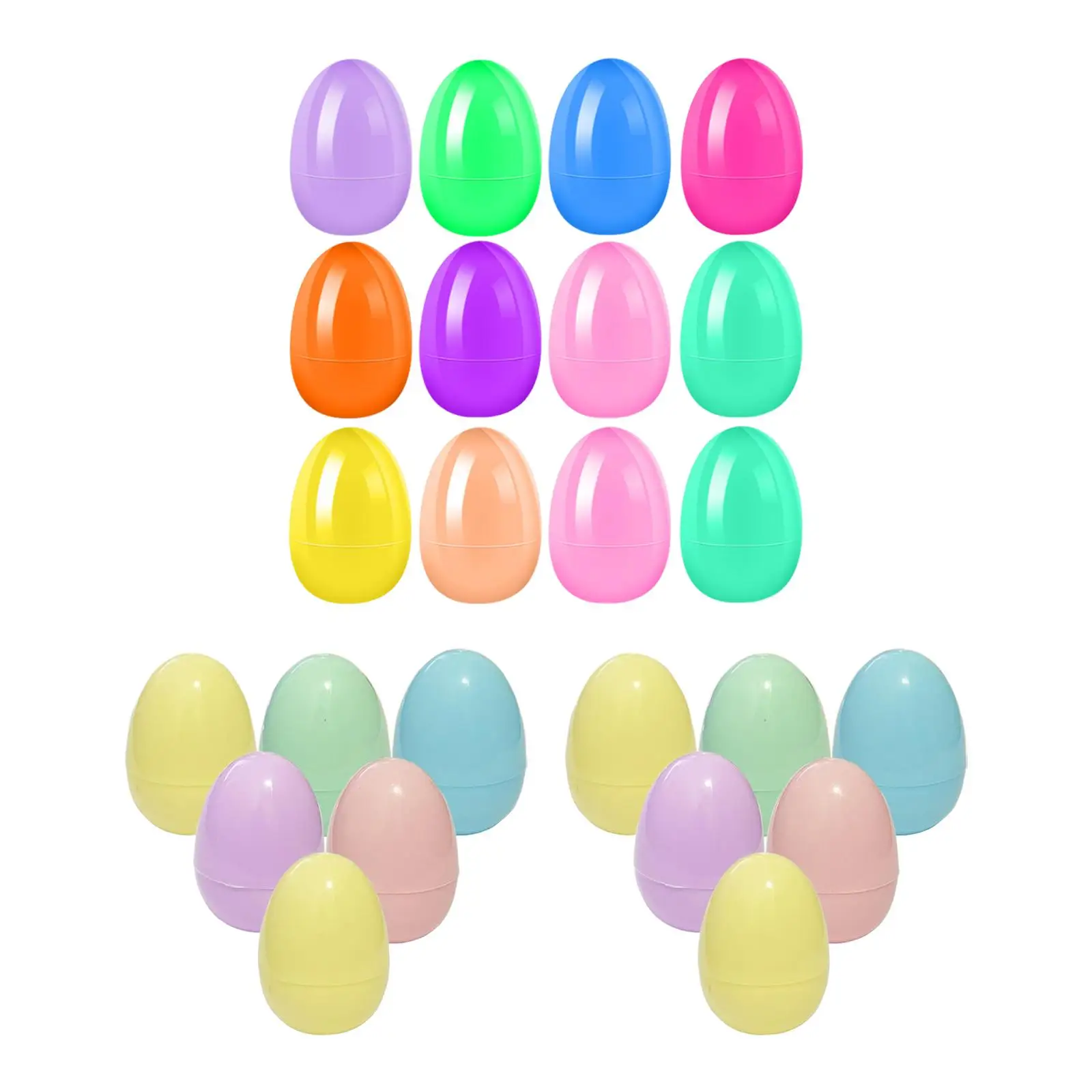 

12 шт., заполняемые пасхальные яйца, сувениры для вечеринки, 2,36 дюйма, интерактивные игрушки, наполнители для пасхальной корзины для поделок, весенняя пасхальная охота