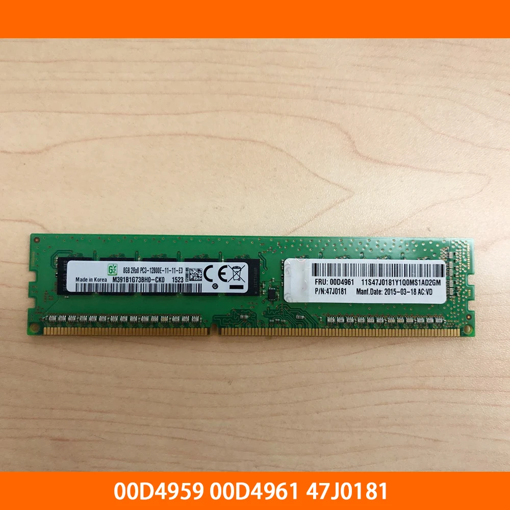 

1 шт. серверная память для IBM 00D4959 00D4961 47J0181 8 ГБ DDR3 1600 PC3-12800E полностью протестирована