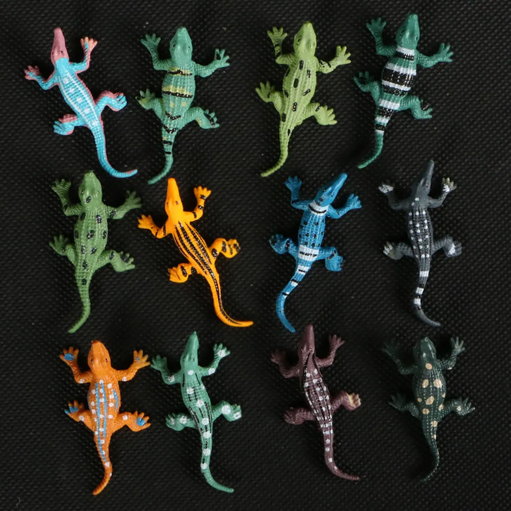 

12Pcs Mini Alligator Simulation Animal Figures Educational Set for Kids Early Development Pretend Play Animal Figurture Toy