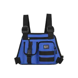 Casual Oxford Cloth Fashion Chest Bag Large Capacity Multi Pocket Men Vest Bag Mountaineering Bag Waterproof Outdoor Sports Bag
