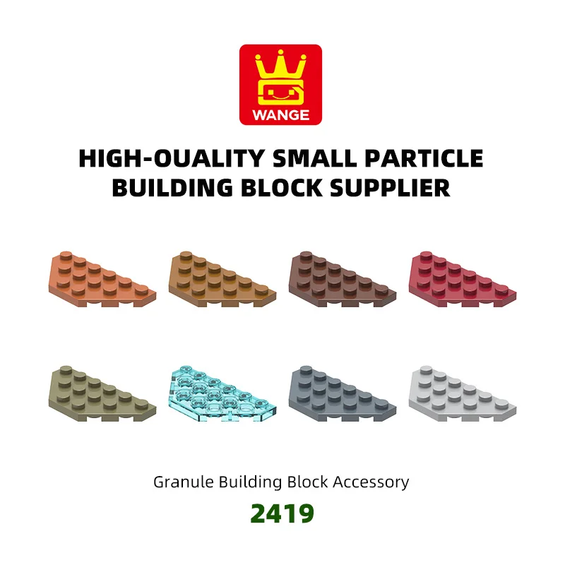 

WANGE 49Pcs/Lot 2419 Hexagonal 12-hole Block Moc Color Accessories Compatible with Brick DIY Children's Toy Assembly Gift Box
