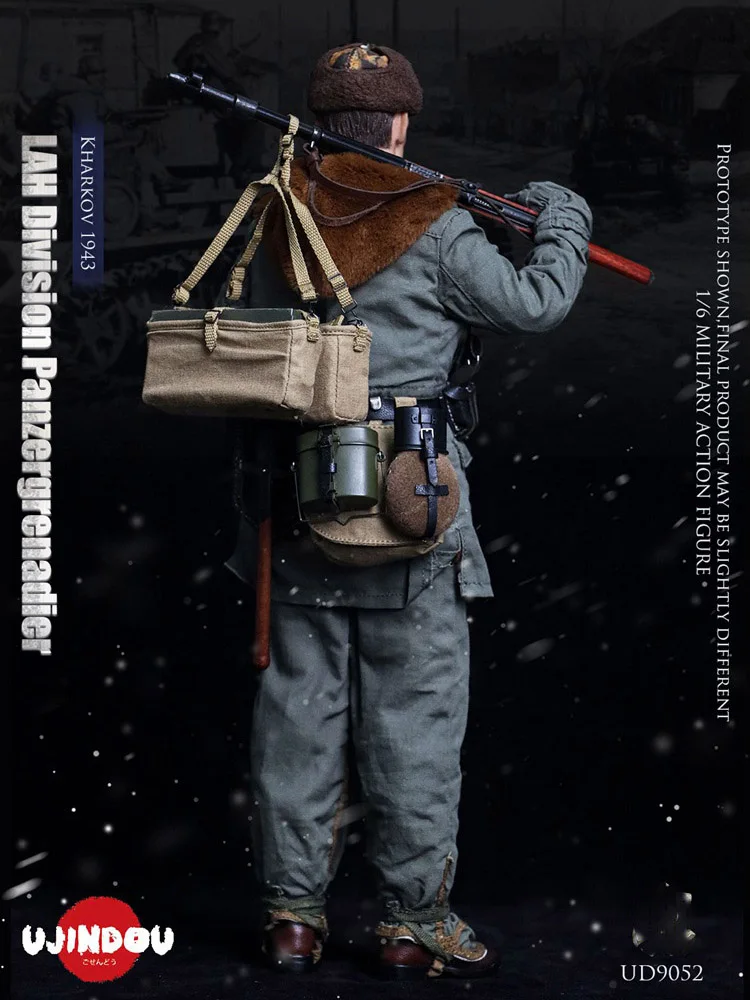 UJINDOU 1/6 UD9051 MG42 مدفع فيستولا UD9052 الحرب العالمية الثانية الحرس العلم فريق خاركوف العسكرية 12 بوصة القماش عمل الشكل جمع #6