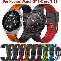 22mm Silicone Band For Huawei Watch GT3 GT2 Pro 46mm Strap Belt For HUAWEI WATCH GT 2/3/4 Pro 46mm GT 3 SE Watchband Bracelet