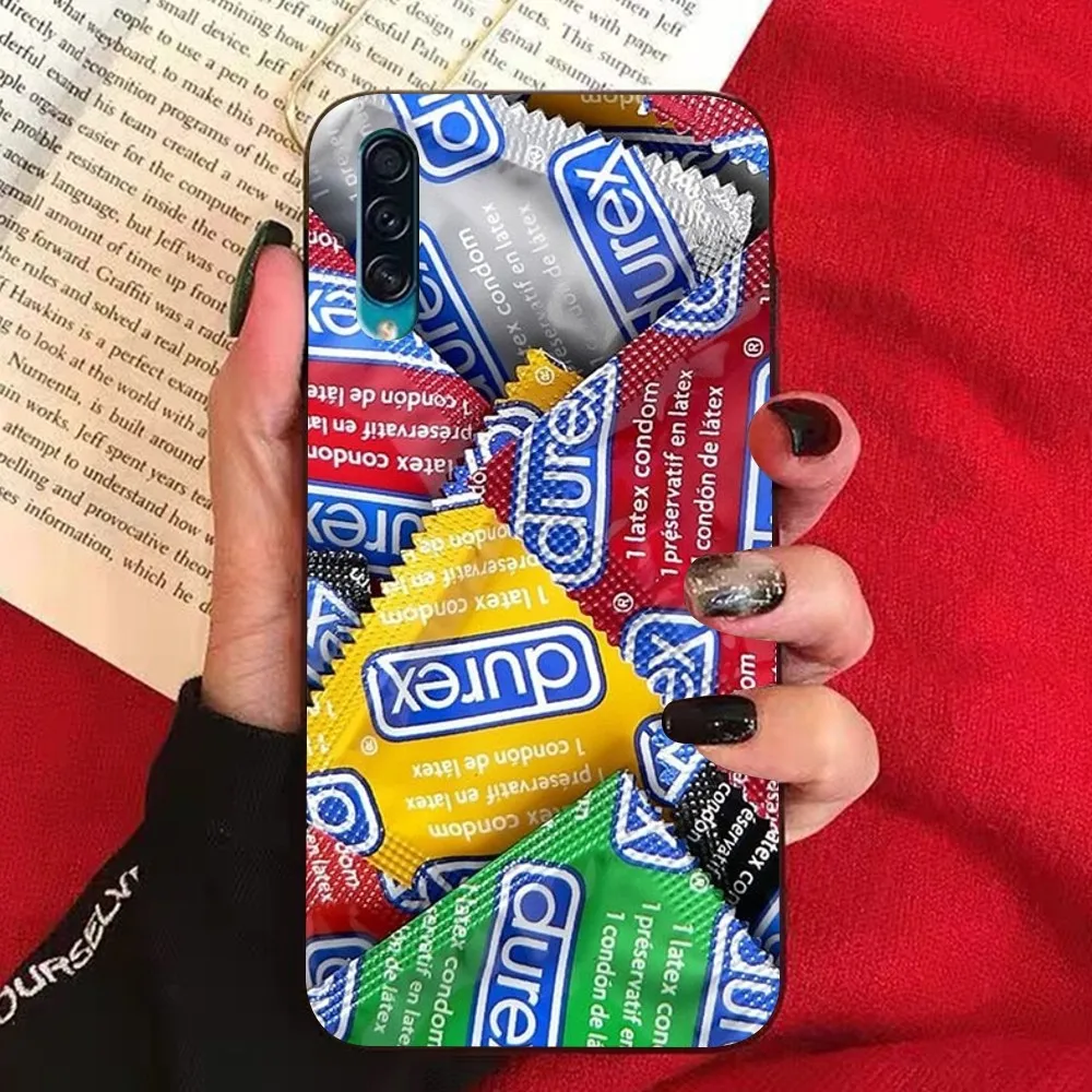 Sexy Condom Brand D-Durex Phone Case For Samsung A 10 11 12 13 20 21 22 30 31 32 40 51 52 53 70 71 72 73 91 13 Shell