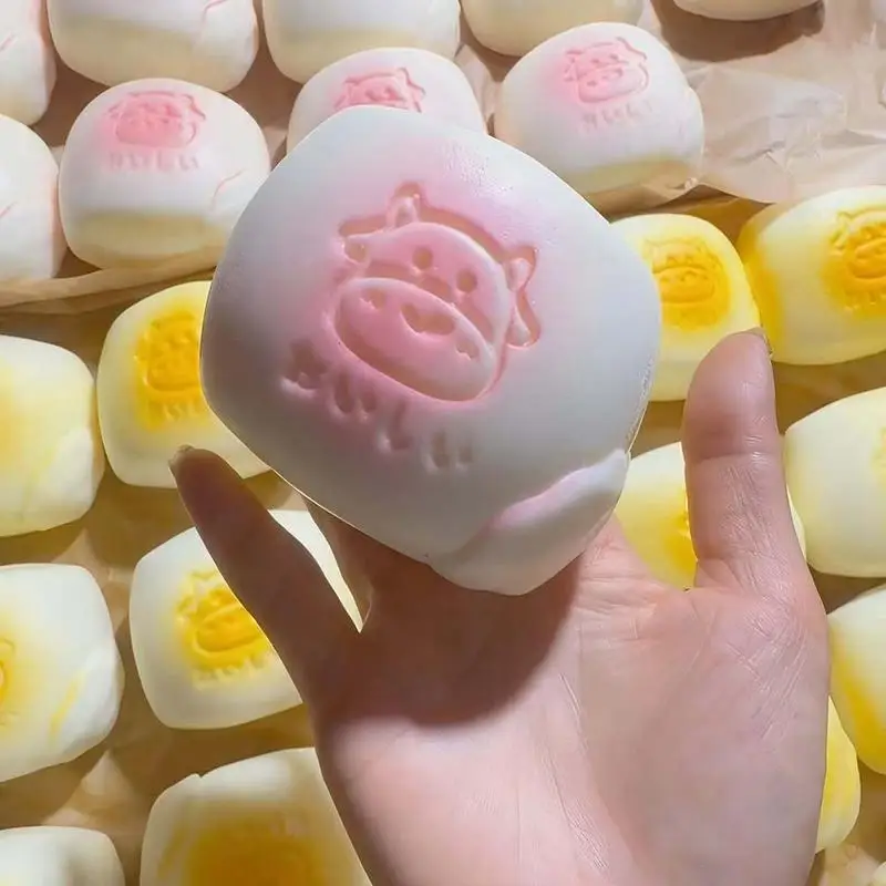 Pinch Squeeze  Simulated Milk Bread ​​Non-Toxic Gifts Slow Rising Toy Stress Relief Super Soft Sensory Stress Toy