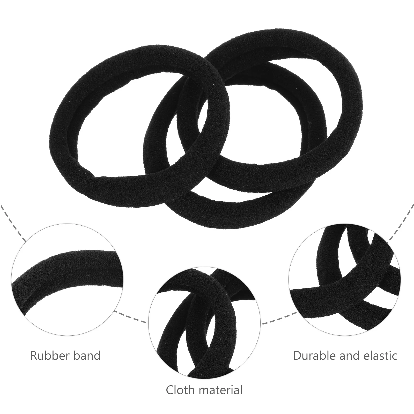 

40pcs Ropes For Women Stylish Ponytail Holder Lightweight Accessories Decorative Hair Rings Hair Care Styling Tools