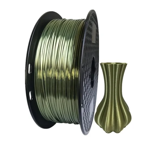 Imagen 2 del producto Filamento de seda PLA para impresora 3D EasyThreed, filamento sedoso de 1,75mm, PLA 1KG, alta calidad, PLA 3D, negro, plateado, sin aspiradora de burbujas