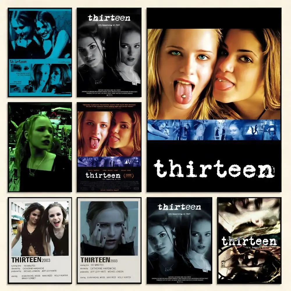 Coming-of-Age Film Thirteen Poster Digital Solvent Print Waterproof PP Fade-Resistant Wall Art Room Decor Gift