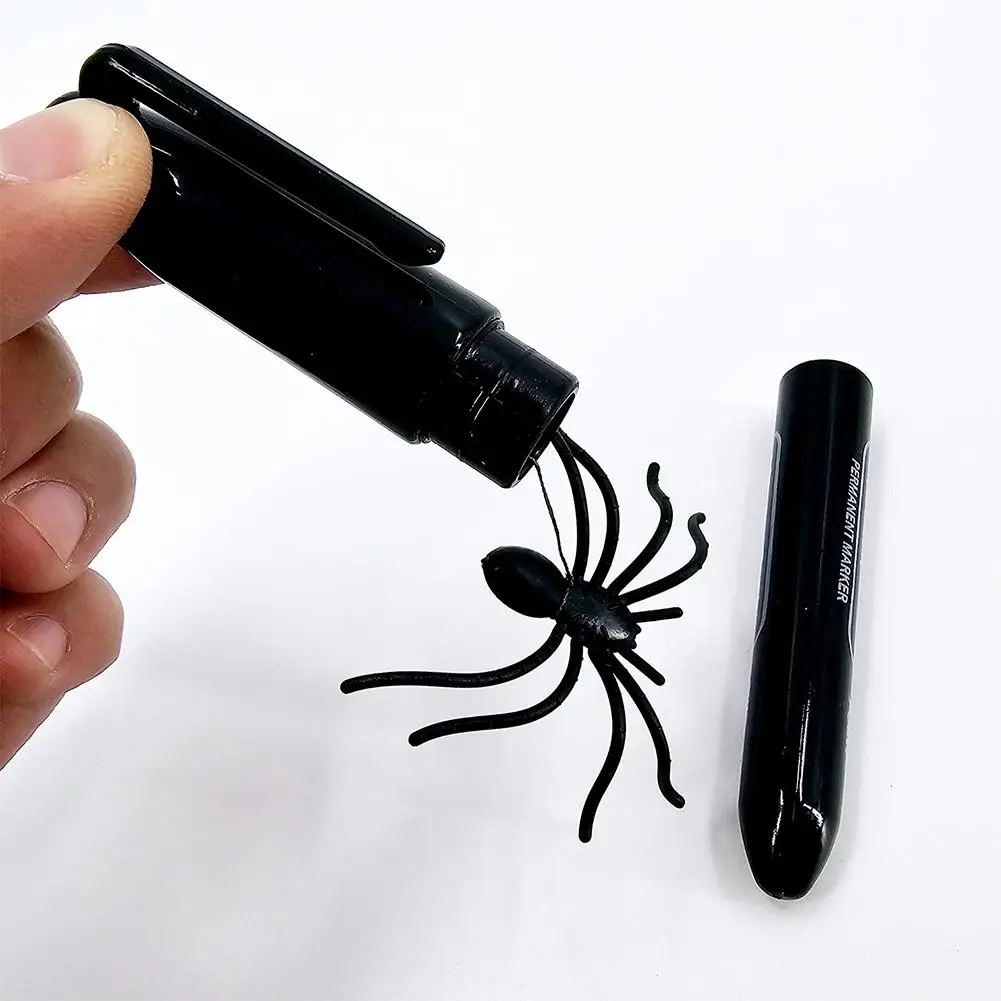 Scare Prank Spider Pen 3D Jumping Spider Magic Gag Gimmicks Easy To Do Magic Tricks Close-up Party Prank Toys Comedy Props