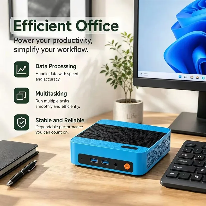 High Performance Mini PC Core i9-10980HK, 16GB RAM, 1TB/2TB SSD, Portable Gaming Desktop, WiFi6 BT5.2, HD Output for Office Game