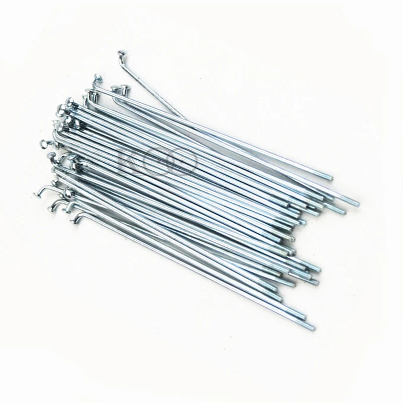 20pcs 10G Spokes 3mm Diameter J-bend Silvery Electric Motorcycle Spokes For Motor Wheel Length In 55-180mm Range Be Customized