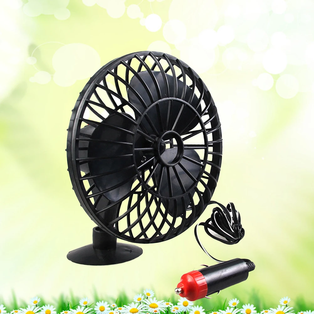 

Mini Portable Silent Car Fan Vehicle Cooling Fan Truck Fan Low Noise Air Blower Compact Automotive Fan Cooler