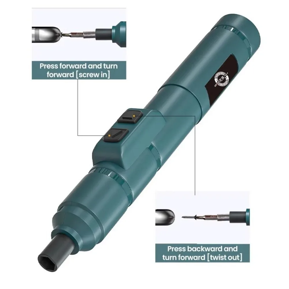 Multi-functional Cordless Electric Screwdriver Set Wireless USB Rechargeable Power Drill Precision Mini Electric Drill