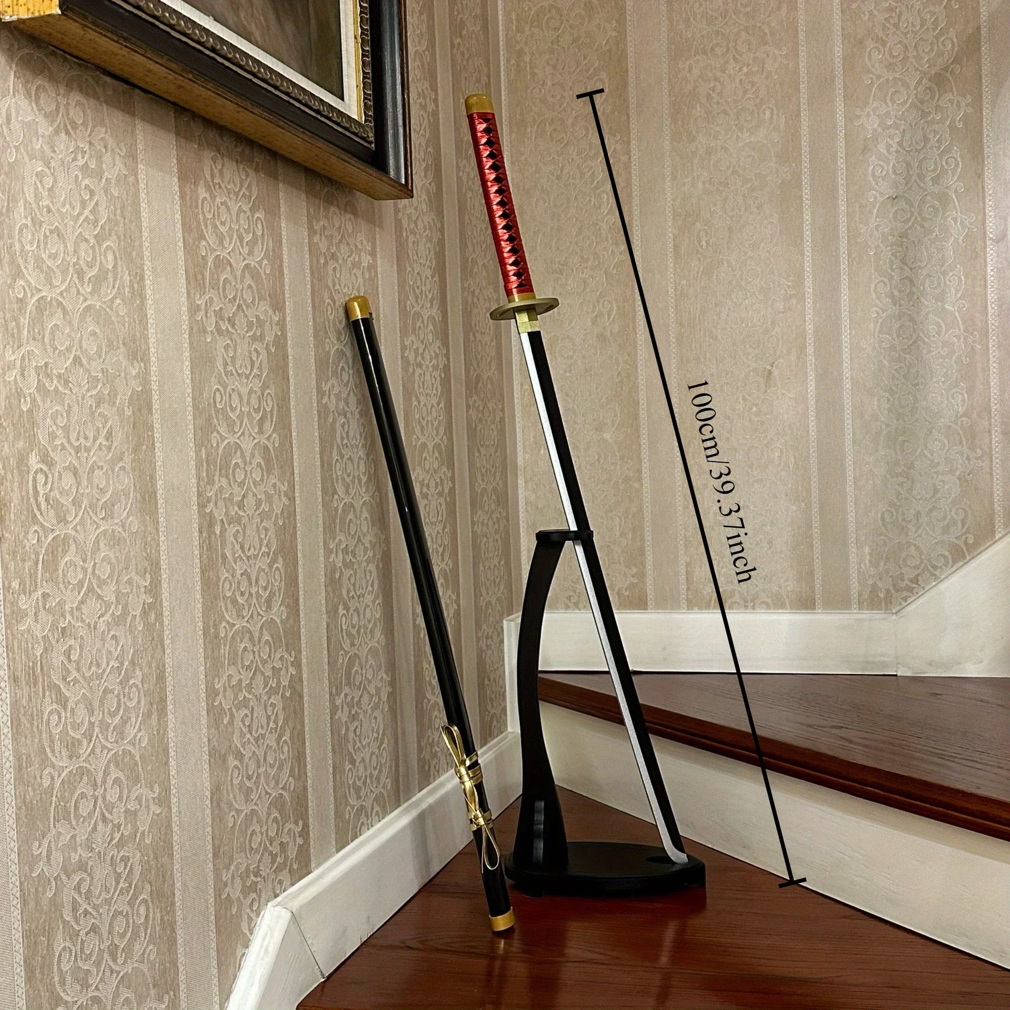 39.3inch Jujutsu Kaisen Okkotsu Yuta Houten Katana Zwaard Sabel Originele Samurai Sabel Ninja Mes Cosplay Accessoires Prop Speelgoed