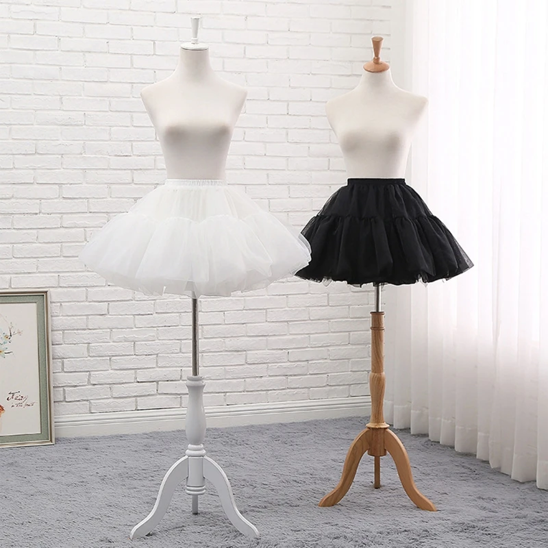 Jupon Crinoline pour Jupe Moelleuse, Robe Bal, Demi-Jupe Courte en Organza pour Cosplay ixVintage