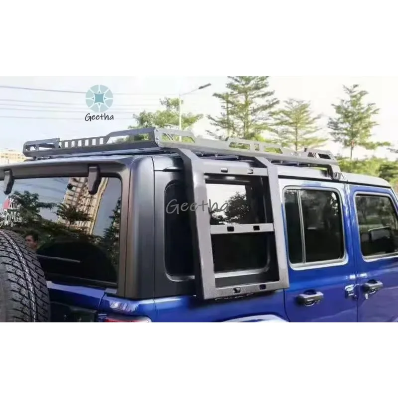 

Steel Luggage Rack Roof Rack with Ladder Without Lights for jeep wrangler JK 2007-2017