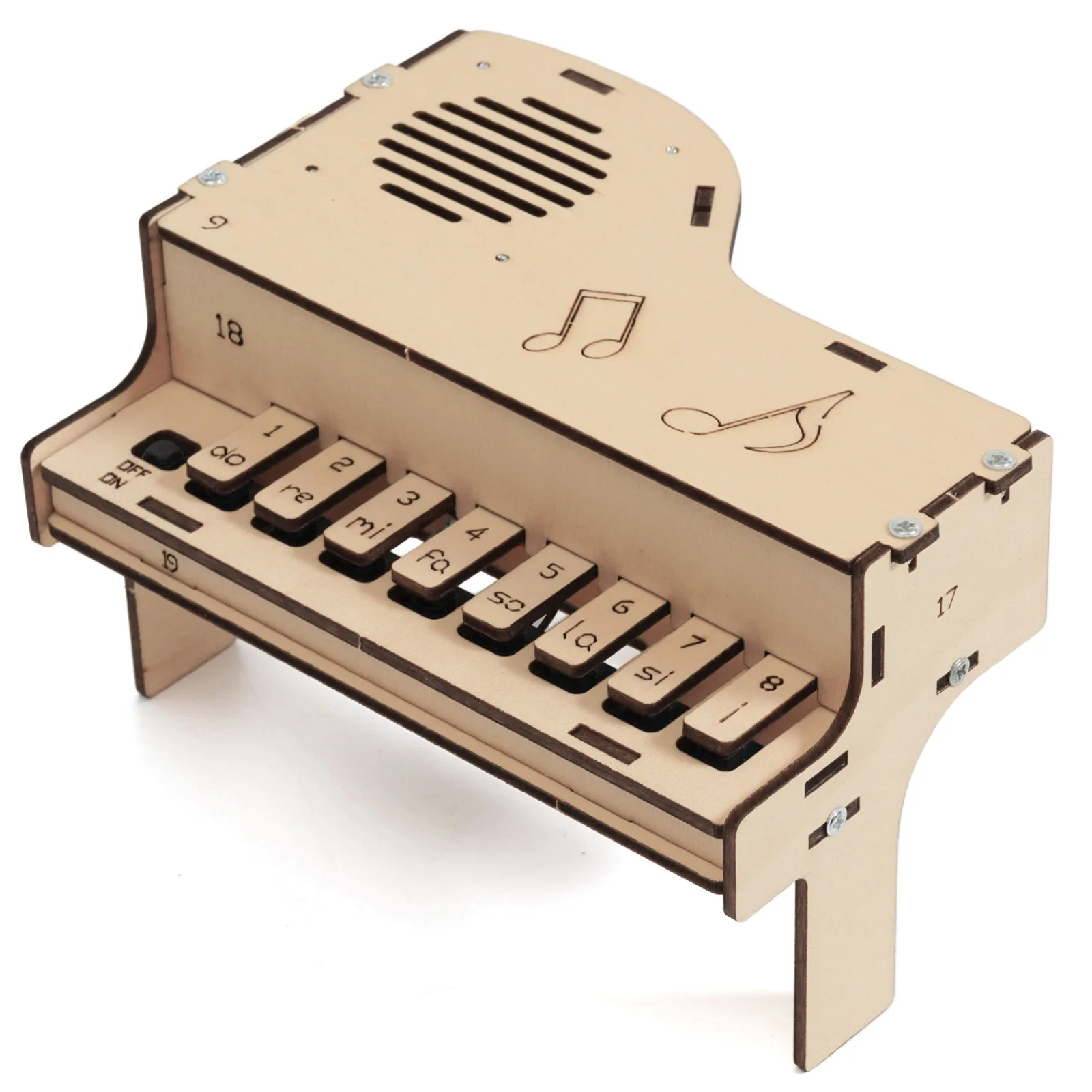 DIY Houten Elektronische Piano Model Tiener Wetenschap Speelgoed Gemonteerd Panotron Experiment Materiaal Kits voor Kinderen Educatief