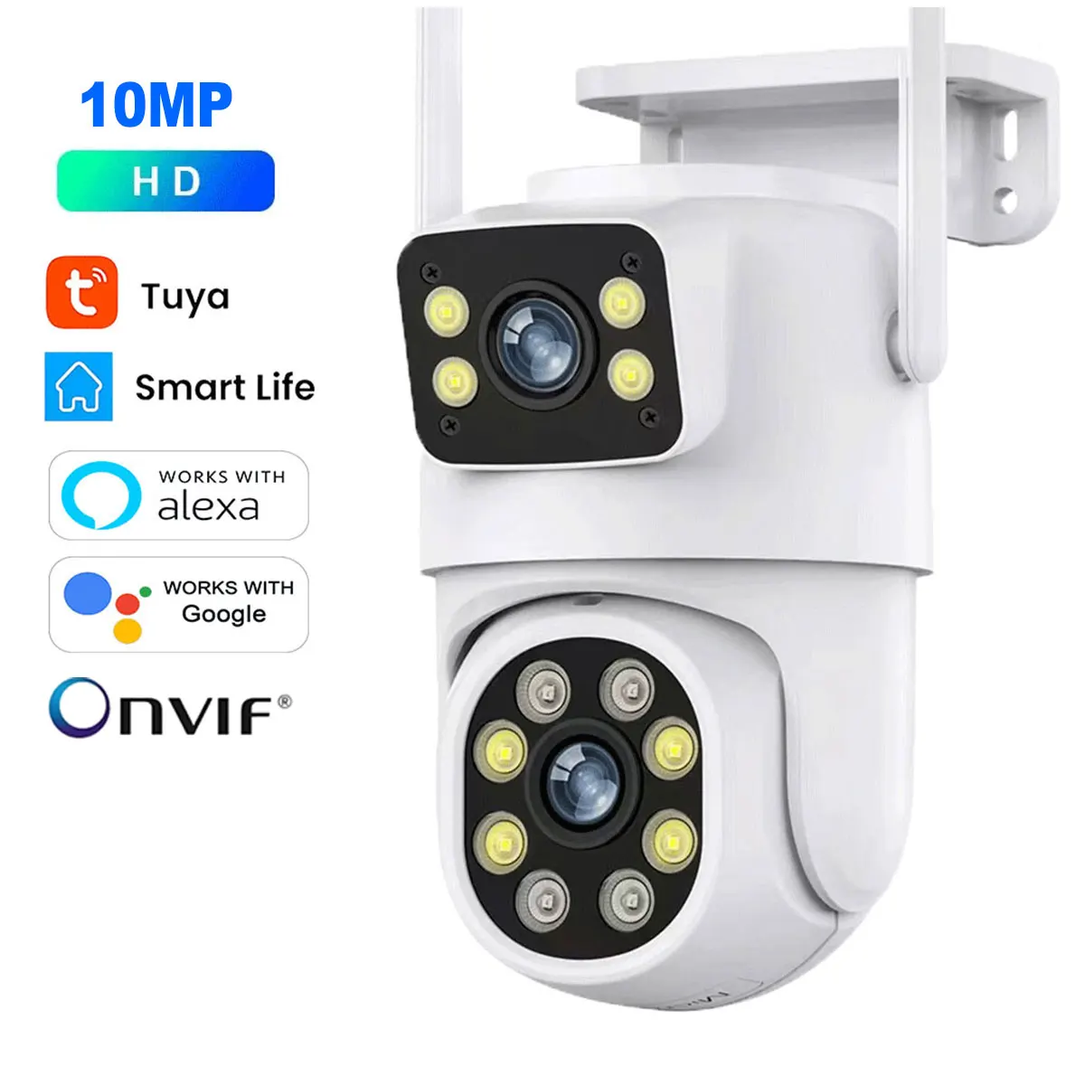 ANSVICAM 5K 10MP Tuya PTZ Wifi Camera Buiten Full HD Dual Len IP-bewakingscamera Ai Human Auto Tracking Beveiligingsbescherming