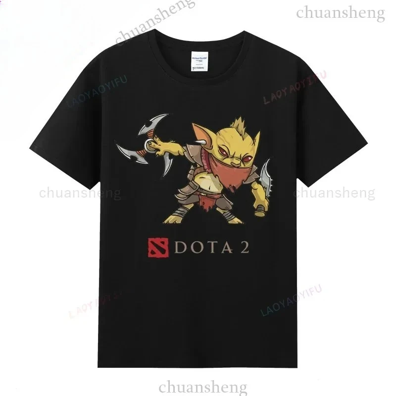 Camiseta de Jogos Dota2 com Estampa de Heróis do Jogo, Camiseta Unissex com Shadow Fiend, Pudge, Axe, Slardar, Sven, Wraith King, Cent Phoenix