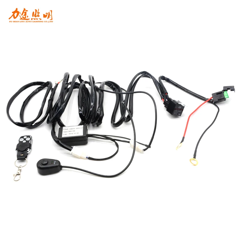 Led Light Bar Auxiliary Wiring Harness Work Driving Light 40A Relay Cars Truck Motor ATV UTV Auto Off-Road Vehicle Accessories