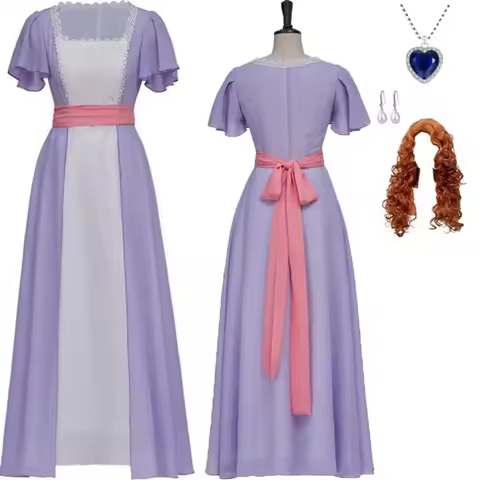 Movie Titanic Rose DeWitt Bukater Cosplay Costume Princess Dress Outfits Halloween Carnival Party Cosplays Evening Gown Dress