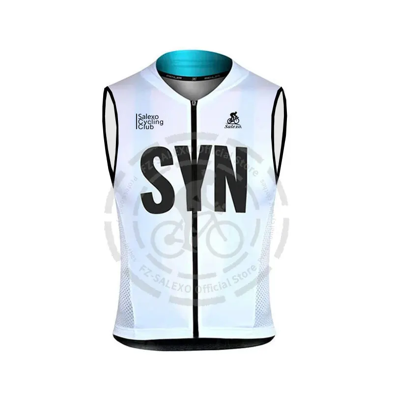 SYN Cycling Vest Men 2025 Summer Sleeveless Windproof Vests Road Sleeveless Cycling Jersey Bicycle Sports Riding Windproof Vests