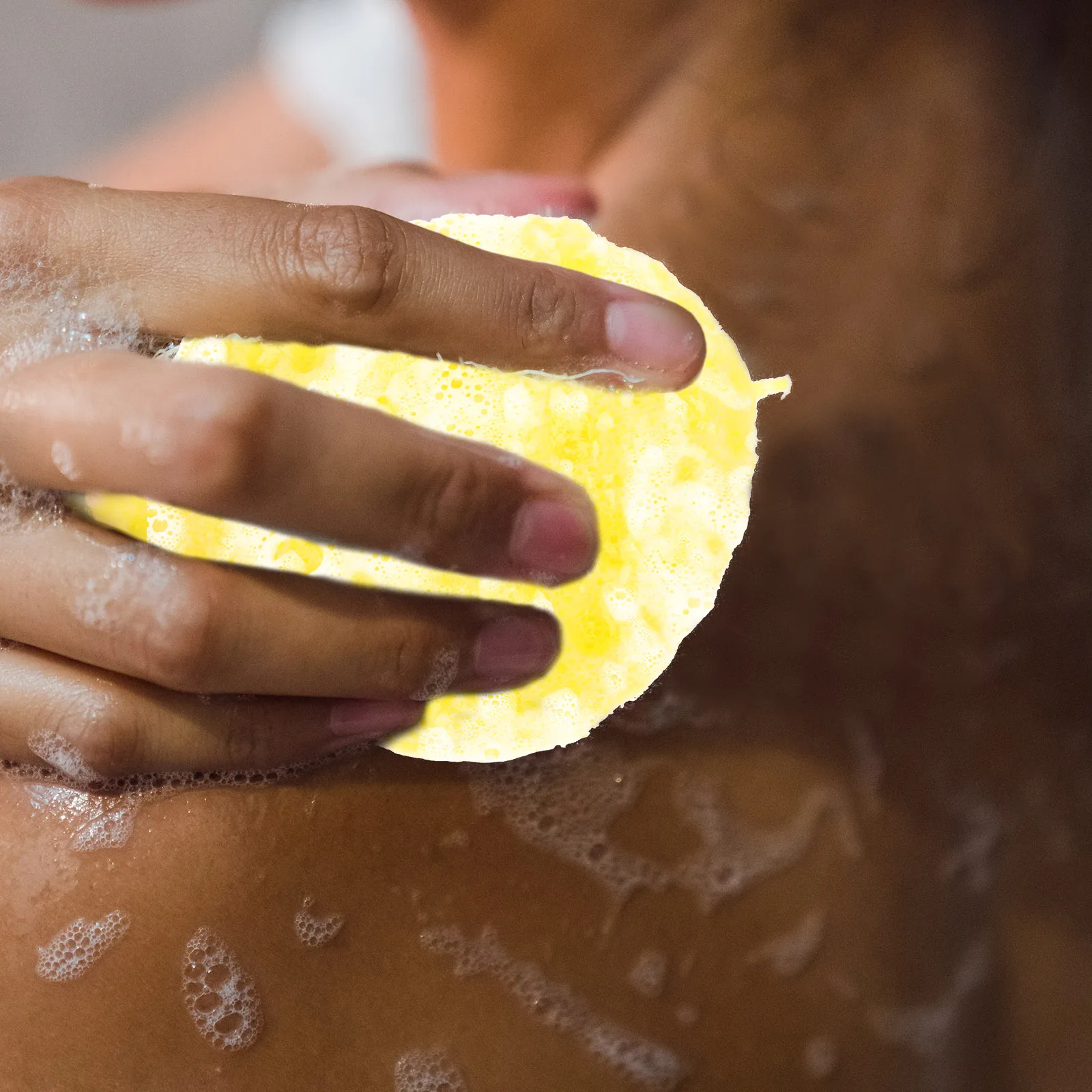 

6Pcs Shower Body Bath Scrubbers Drop-Shaped Shampoo Sponge Honeycomb Style Massage Exfoliator Natural Non-Latex Safe Bathing