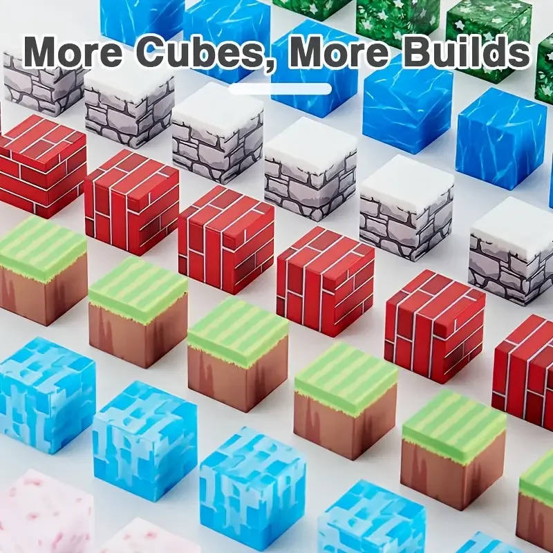 Ensemble de blocs de Construction magnétiques, 54 pièces, jouet éducatif pour enfants, Kit de Construction créatif et créatif unisexe