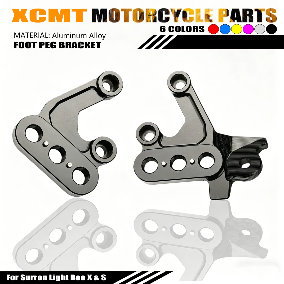 

For Surron Light Bee X & S Foot Peg Bracket Footrest Hanger CNC Aluminum Alloy For Segway X160 X260 Electric Motorcycle