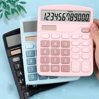 12 Digits Electronic Calculator Solar Calculator Dual Power Supply Calculator for Home Office School Financial Accounting Tools