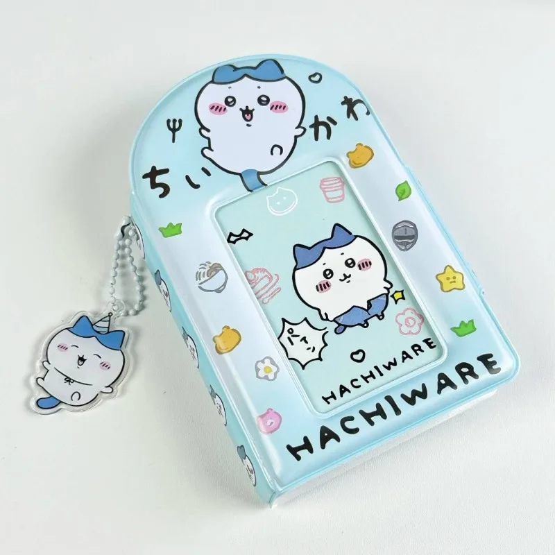 

Chiikawa Card Bag Usagi Cartoon Cute PU Cover Hollowed Star Chasing Card Instant Photo Paper Storage Book Memory Collection Gift