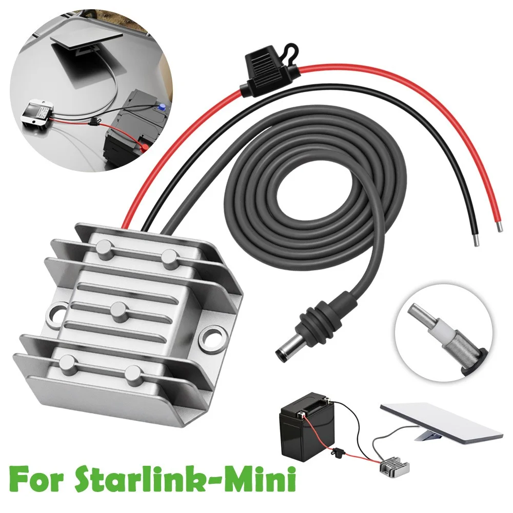 For Starlink-Mini Step Up Power Cable 12V/24V To 30V3.5A Converter With DC Cable