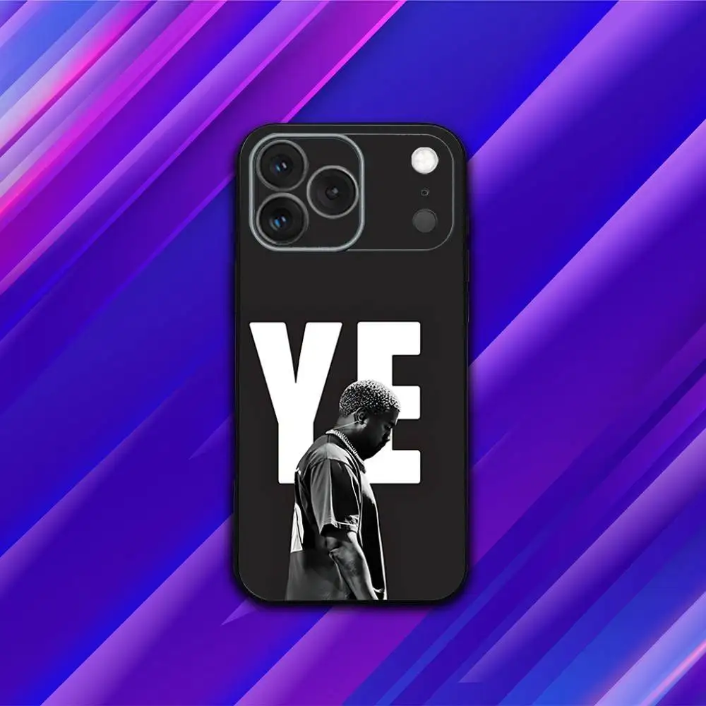 حافظة هاتف K-Kanye Rapper West Bully لهاتف iPhone 17,16,15,14,13,12,11,Pro,Max,Plus,X,XS,SE4,E,Mini,Soft Black Case