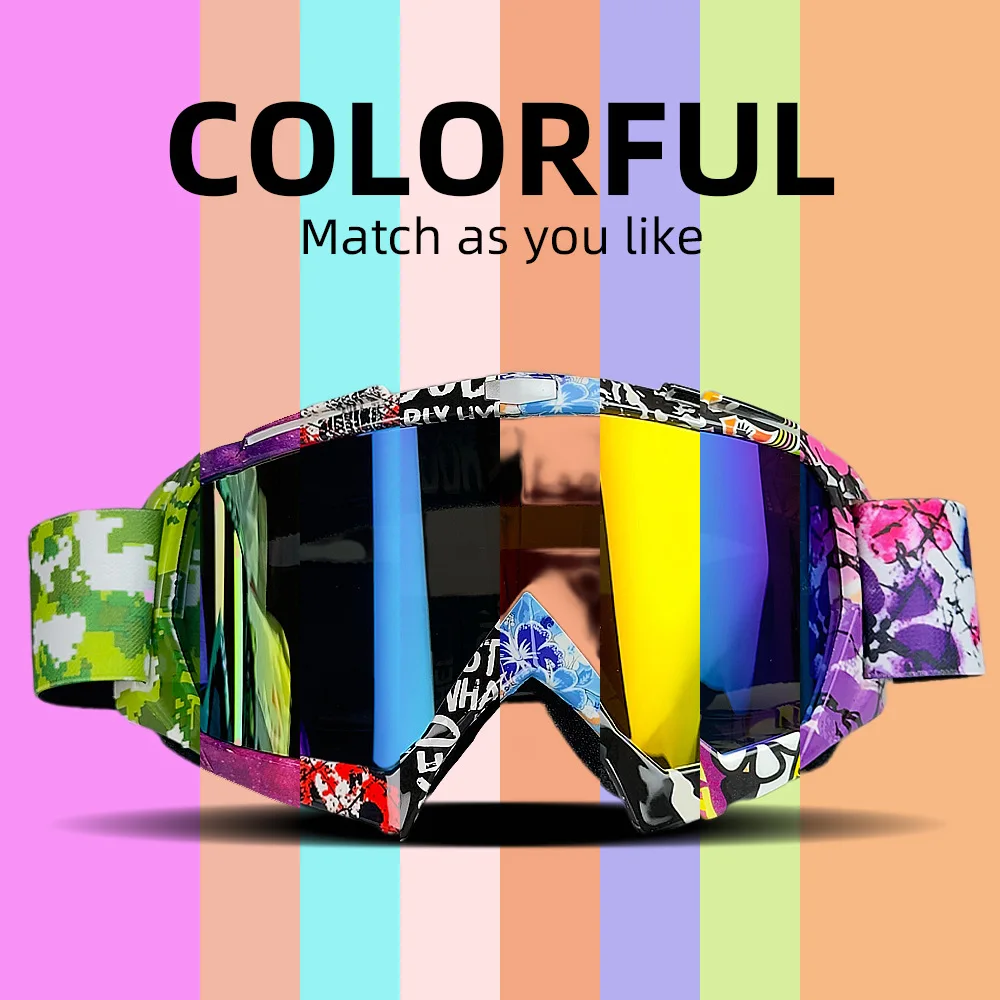 MX Motorcycle Motocross Goggles, Windproof Protective Off-Road Glasses for Men MTB ATV Cycling Racing Outdoor Sports - view 5