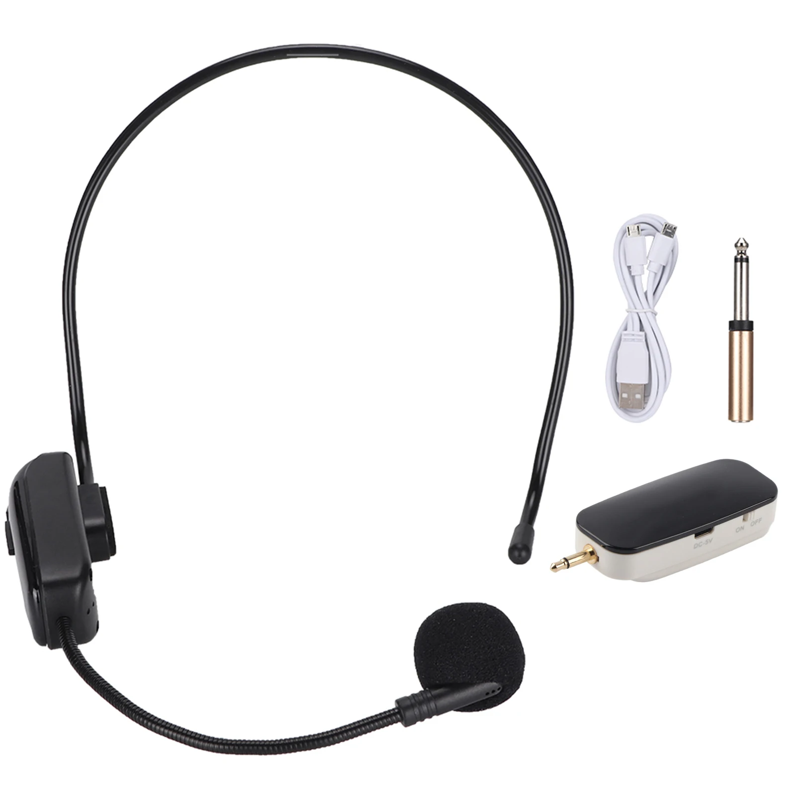 Microfono wireless Cuffia Microfono wireless Microfono Suono chiaro Segnale stabile Leggero per guida turistica di riunioni di insegnamento in ufficio