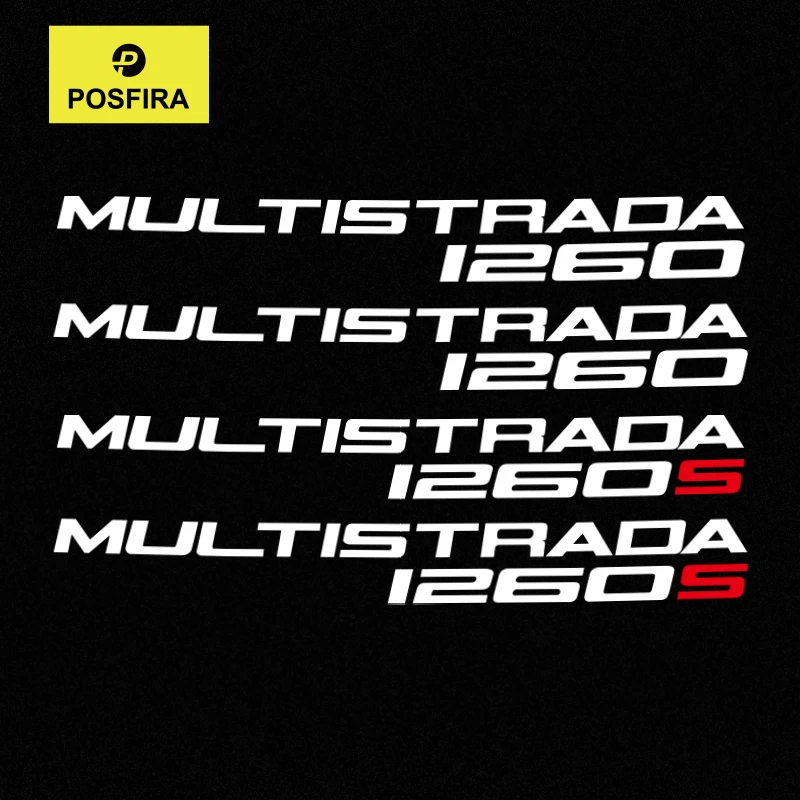 

POSFIRA Motorcycle Stickers Waterproof Decals for Ducati Multistrada 1260 S 1260S Enduro Accessories 2018-2021 Motorbike Sticker