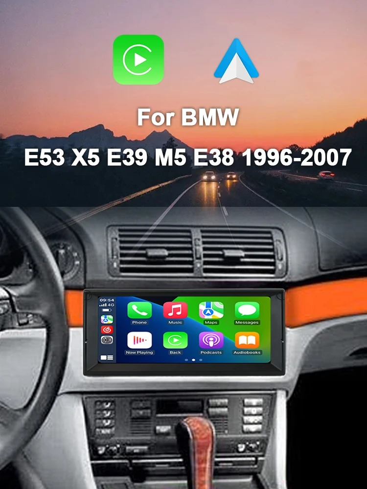 10.25 "720P Auto Android 12 8Gb + 256Gb Autoradio Navigatie Gps Speler Bluetooth Wifi Voor Bmw X5 E53 5 Series E39 M5 1996-2007 - afbeelding 2