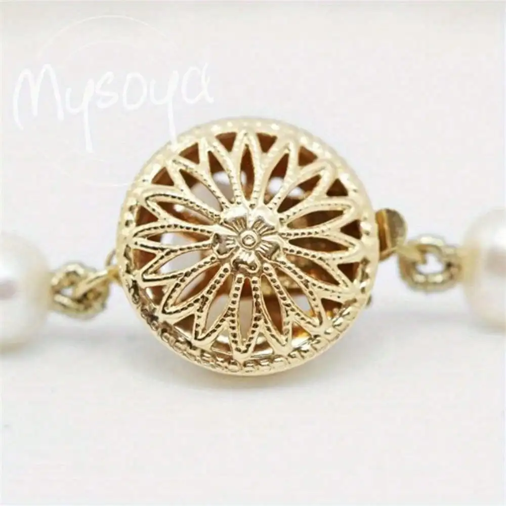 

MYSOYA браслет из белого пресноводного жемчуга 5-6 мм с жемчугом, подарочная коробка, подарок для нее, свадебные украшения, подарок на Рождество, день рождения, Новый год