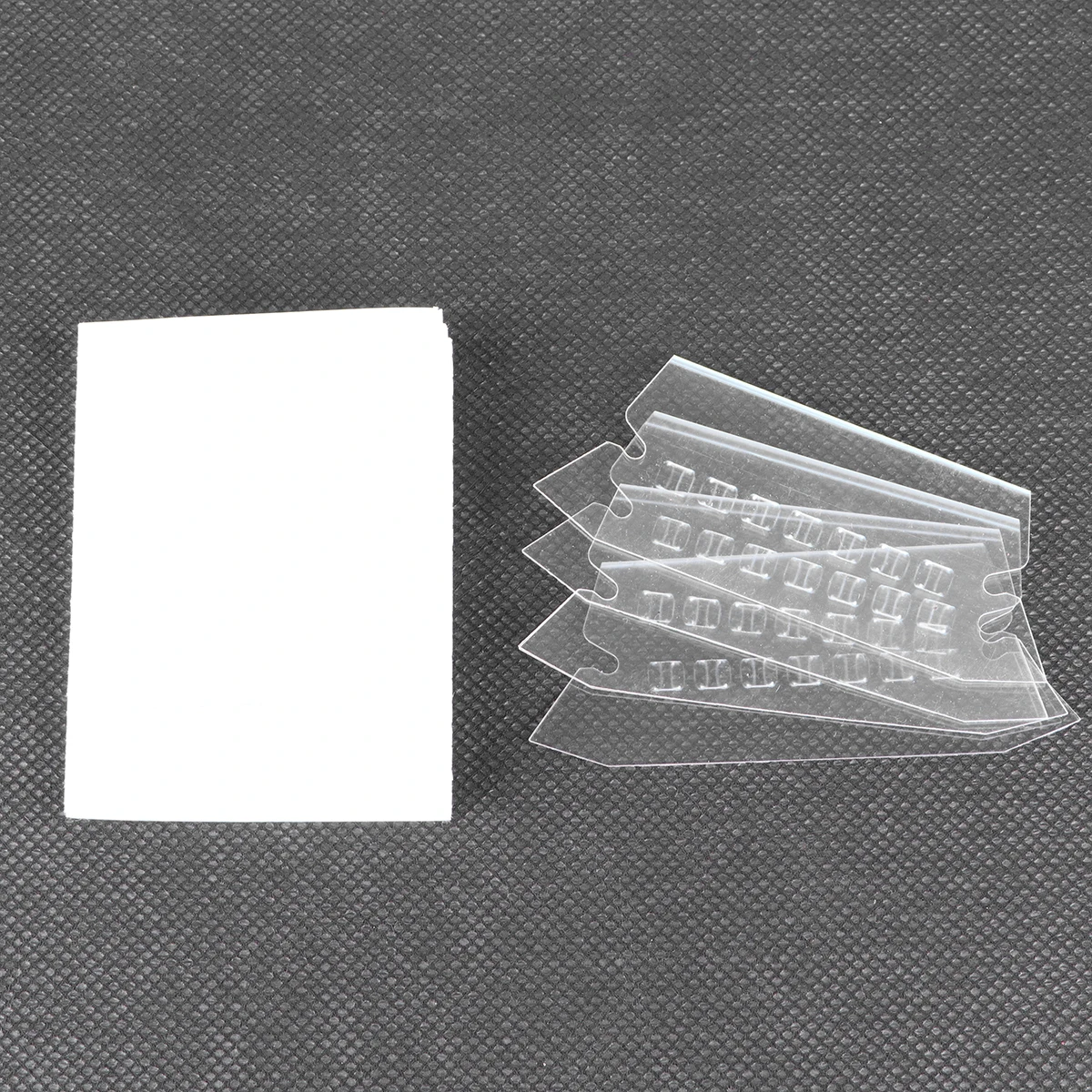 

100Pcs Clear Plastic File Tabs Hanging Folder Labels Efficient Colorful
