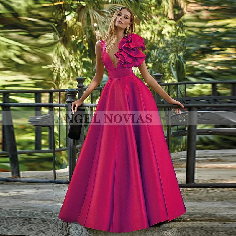 

Custom Made Long Burgundy Mother of the Bride Dresses Sleeveless A Line Evening Bridal Party derss robes invitée mariage