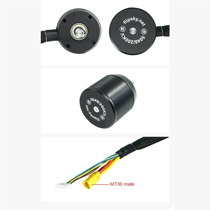 Flipsky Sensored Brushless DC Motor Battle Hardened 5048 200KV 1300W Motor for Electric Skateboard