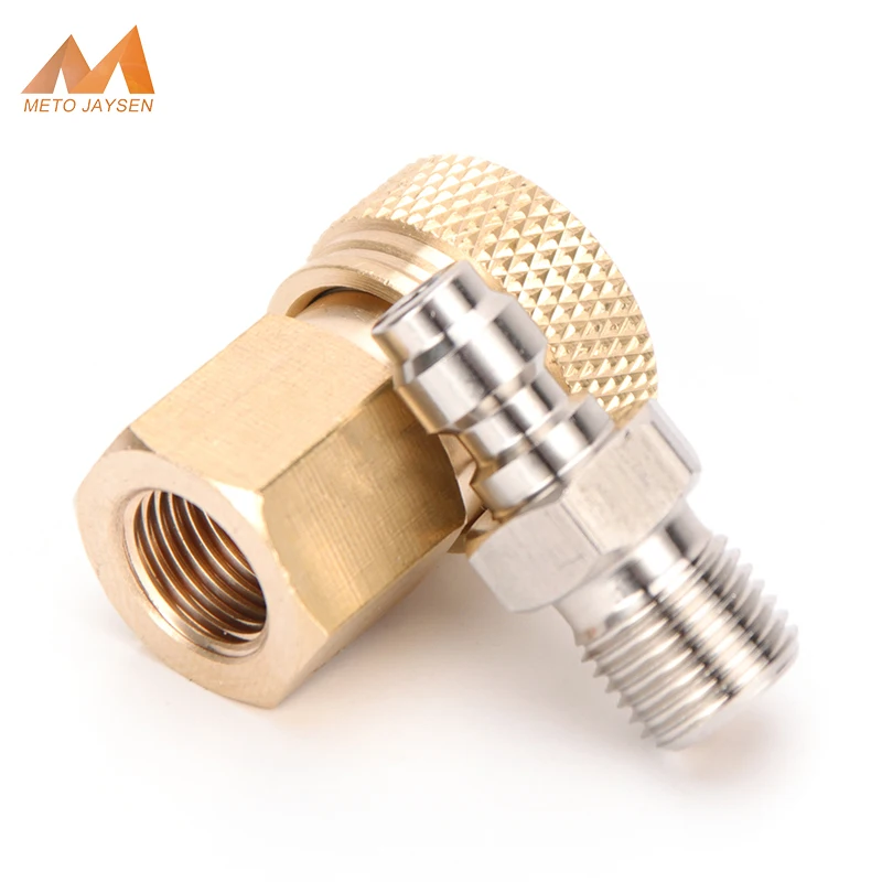 

1/8BSPP Male Plug Connector 8mm M10x1 1/8NPT Female Quick Disconnect Air Refilling Coupling Fittings Socket 2pcs/set