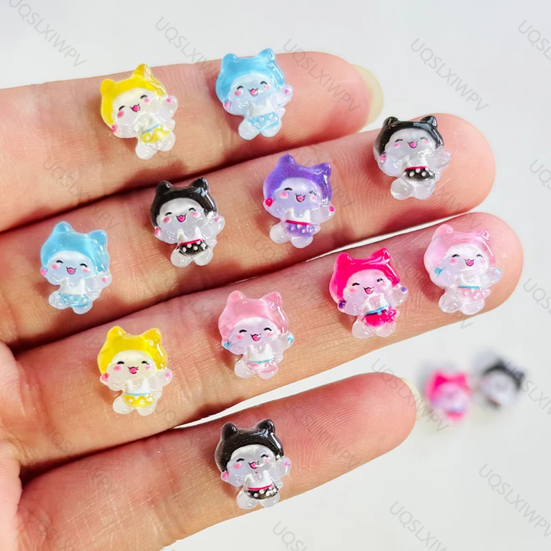 50 pieces of cartoon resin mini animal rhinestone decorative DIY accessories, suitable for nail art and jewelry production A151