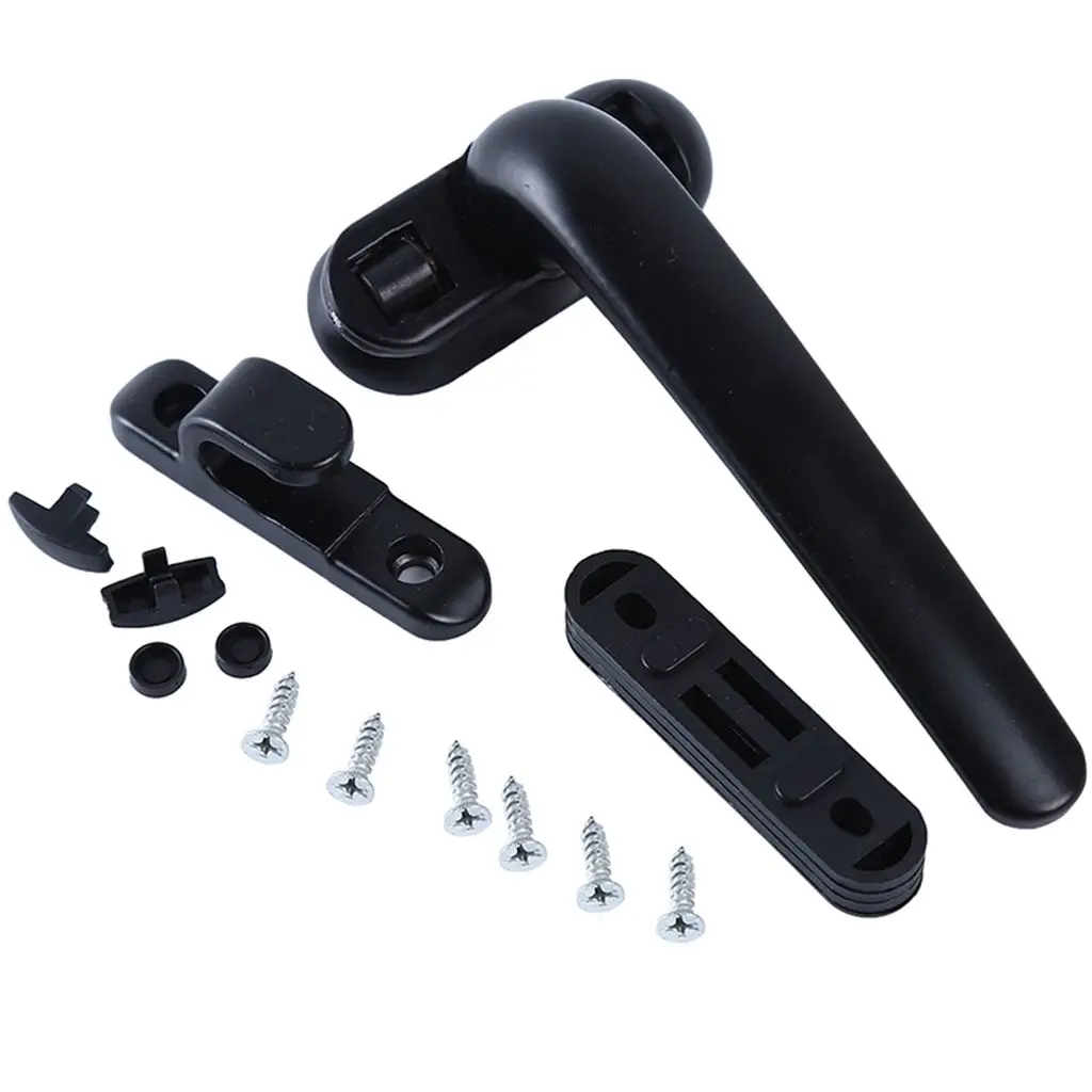 

1 set Easy Installation with Lock Aluminium Alloy for Home Lock Casement Window Handle Window Wheel Handle Window Hardware
