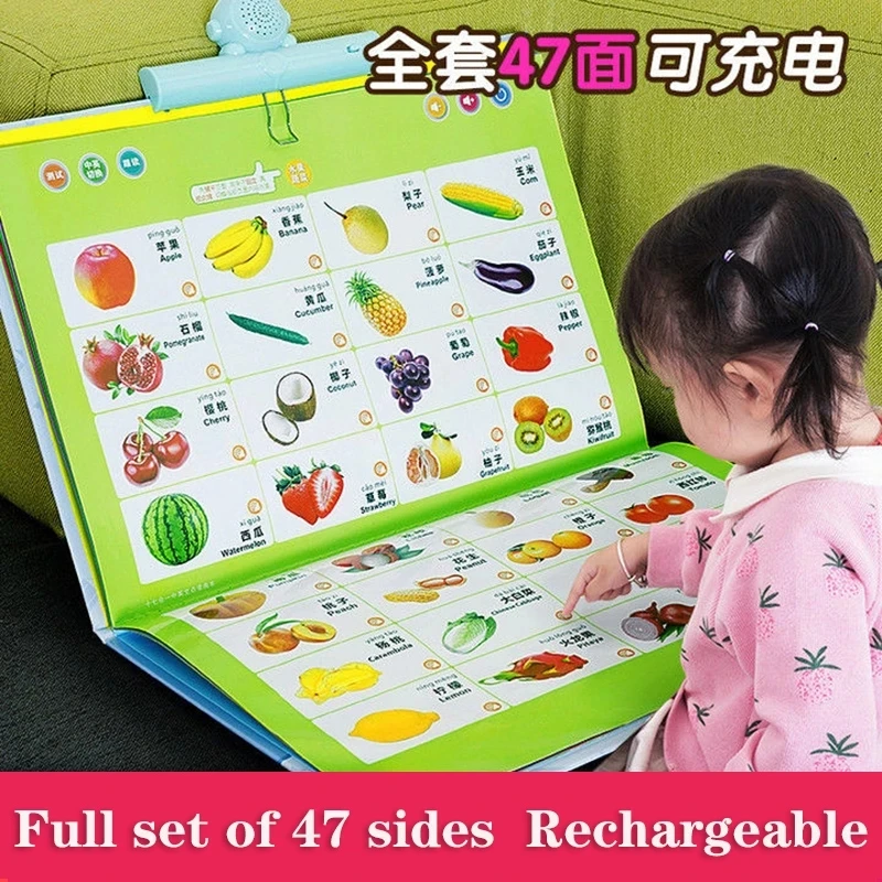 Children Point To Read Audio Books Audio Books Early Education Machine Children Learn Baby Educational Toys Point Reading