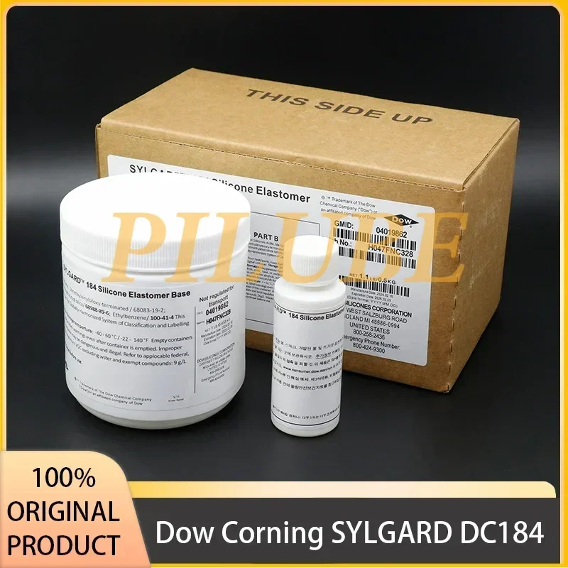 Dow Corning DC184 PDMS Полидимметилсилоксановый высокопрозрачный оптический клей SYLGARD184 DC SYLGARD 184, оригинальный продукт