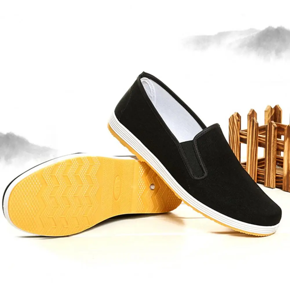 Elderly Men Shoes Men's Traditional Chinese Kung Fu Cotton Cloth Shoes for Tai-chi Martial Arts Training Morning Exercise