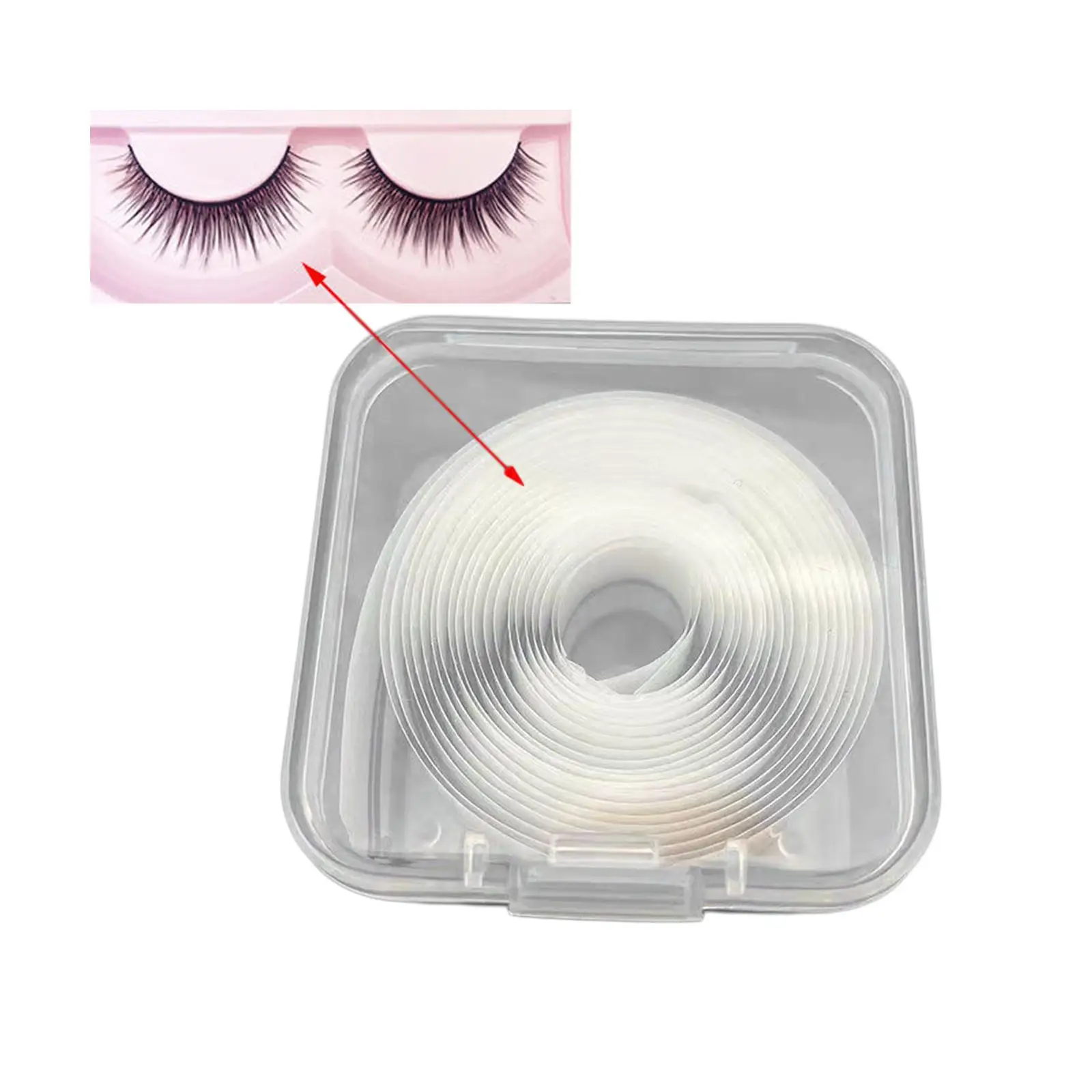 Sticky Adhesive Strips No Glue Needed Long for False Lashes