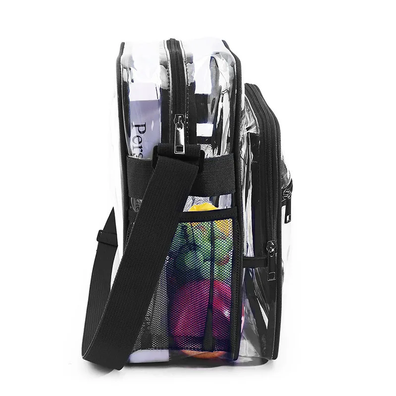 PVC Transparent Crossbody Bags Men Women Messenger Shoulder Bag Stadium Concert Event Security Free Visible Clear Storage Case